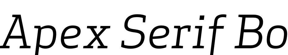 Apex Serif Book Italic cкачати шрифт безкоштовно